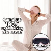 Masque de sommeil rafraîchissant lesté, masque oculaire 3D occultant pour dormir, sangle réglable, masque de sommeil compatible avec les cils pour la relaxation