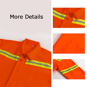 <span class=keywords><strong>Veste</strong></span> <span class=keywords><strong>de</strong></span> travail réfléchissante haute visibilité pour agents d'entretien <span class=keywords><strong>de</strong></span> l'hygiène, ouvriers du jardinage et géomètres, avec logo personnalisé, en tissu coupe-vent, pour la sécurité au travail - Product Image 3