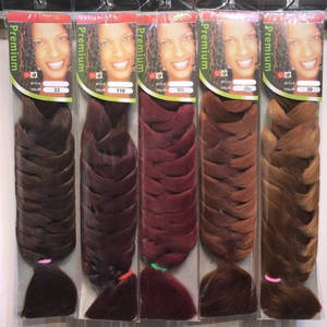 Échantillon Gratuit - Tresses Pré-Étirées Ombrées 108 Couleurs pour Cheveux Synthétiques Jumbo Braid 100g - Idéales pour l'Expression <span class=keywords><strong>Africaine</strong></span> - Product Image 1