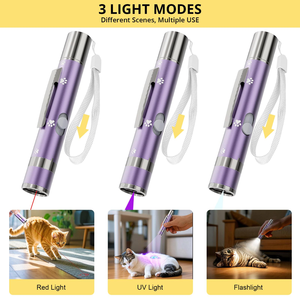 Hot Selling Luxury Eco-Friendly Infrared Laser <b>Cat</b> Teaser Stick Multi-Pattern Projection Fun <b>Interactive</b> Pet Movement <b>Toys</b> Metal - Product Image 4