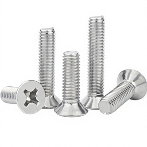 Vis métriques Dingxin de classe 8 en fer zingué à tête fraisée, filetage standard, tailles métriques (M6 inclus), diamètre de la tête - Product Image 1
