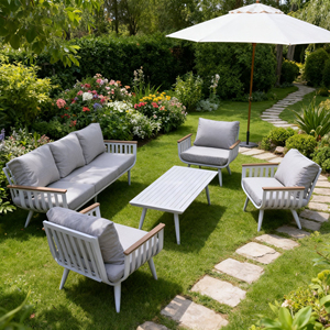 Meubles <span class=keywords><strong>de</strong></span> <span class=keywords><strong>jardin</strong></span> modernes pour patio, <span class=keywords><strong>salon</strong></span>, salle à manger, cour, hôtel, parc, aluminium, <span class=keywords><strong>bois</strong></span>, plastique, <span class=keywords><strong>métal</strong></span>, canapé <span class=keywords><strong>de</strong></span> <span class=keywords><strong>jardin</strong></span> - Product Image 1