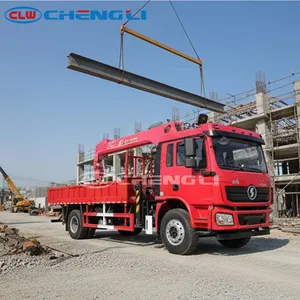 Grue hydraulique montée sur camion, grue à flèche avec échelle, pour travaux agricoles, construction et manutention de matériaux, vente directe d'usine - Product Image 3