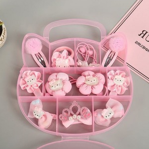 Nuevos accesorios para el cabello para niños, conjunto de regalo, Clips de lazo para niña, lazos de tela para el cabello, diademas y diademas elásticas - Product Image 6