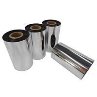 Cinta de transferencia térmica Premium 110mm * 300m Impresora de cera Resina de color Compatible con tinta de código de barras TSC para TTR