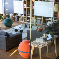 Ballon de stabilité anti-éclatement pour usage domestique, chaise de bureau avec sangle renforcée, fonction de correction de posture pour le fitness et le yoga
