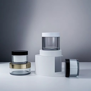 Popular 50g 80g 100g Face Cream Scrub Body Butter PET Cosmetic Container Thick Wall PET <b>Plastic</b> <b>Jar</b> with Lid Packaging - Product Image 2