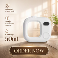 Diffuseur d'aromathérapie portable sans eau intelligent 50ML avec minuterie avancée et 7 modes réglables pour hôtels et foyers, couvre 80 m²