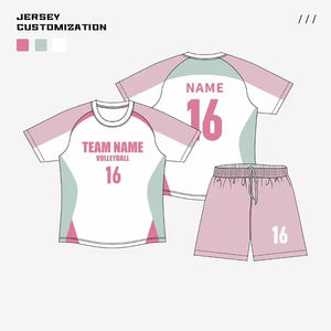 Camisetas Deportivas de Voleibol al Por Mayor, Diseño Personalizado, Impresión Digital, Cuello en V, Unisex, Spandex/Poliéster, Secado Rápido, Corte Ajustado, Logotipo Frontal - Product Image 3