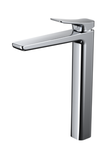 Grifo Mezclador Monomando para Lavabo Serie 662, Acabado Plateado Cepillado/Gris Metálico/Dorado Champaña, Grifo de Baño de Sobremesa, Ducha Residencial - Product Image 3