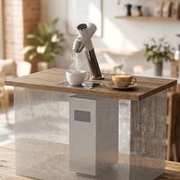 Distributeur d'eau chaude instantanée professionnel de série Galaxy, robuste, à installer sous comptoir, avec robinet à commande tactile