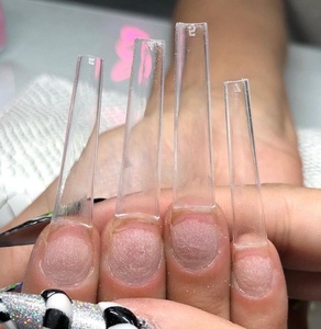 Tip Box Amazon Best Seller 2XL Full Cover Long Clear Coffin Nails Ballerina French Nail Tip Box Artificial XL Fake Nails For Salon DIY