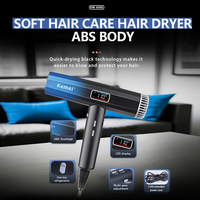 Sèche-cheveux ionique négatif KEMEI KM-6906 OEM Factory 2000w Haute vitesse Salon Sèche-cheveux avec diffuseur Secador De Cabelo