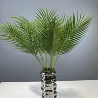 Feuilles de palmier artificielles vertes de haute qualité en gros, écologiques, durables, plantes suspendues pour la décoration intérieure, Thanksgiving, Fête des Mères