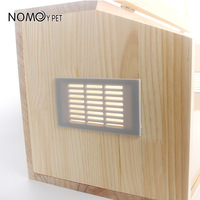 NOMO Boîte d'élevage pour reptiles en bois massif, enclos en bois pour reptiles, pour hamster, poussin