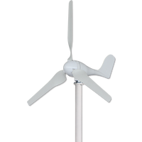 Éolienne domestique compacte Luvorb, prix usine, 200W 300W 12V, axe horizontal, pales plates en nylon et fibre de verre