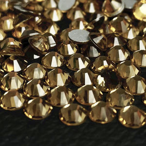 Yüksek kaliteli elmas şekilli cam Rhinestones Lt.col.Topaz SS20 düz geri olmayan düzeltme yapay elmas kristal çivi el sanatları için - Product Image 1