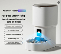 Distributeur automatique de nourriture pour animaux de compagnie intelligent WiFi 4L avec caméra HD pour chats et chiens, contrôle par application, audio bidirectionnel, distributeur en ABS