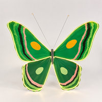 Décoration Papillon Vert Géant en Papier pour Événements, Mariages, Affichages Commerciaux et Vitrines de Centres Commerciaux