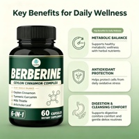 Capsules de Berérine en Promotion : Soutien à la Santé avec Cannelle de Ceylan et Melon Amer – Renforce l'Immunité, la Santé Cardiaque et Digestive