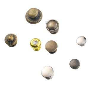 Antique Style Round Zinc Alloy Drawer Pull Knob European <b>Wardrobe</b> Handle Durable <b>Single</b> Hole Furniture Decor - Product Image 5