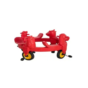 whole sale factory supplier animal shape chairs kids plastic rotating tandem chairs bicycle