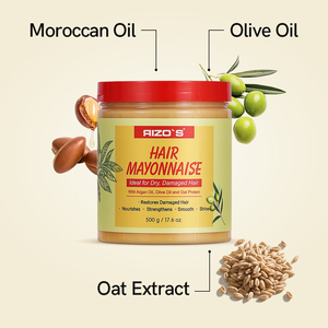 Masque capillaire nourrissant et réparateur à l'huile d'argan et à la protéine d'avoine 500g en gros pour <span class=keywords><strong>cheveux</strong></span> bouclés - Product Image 2