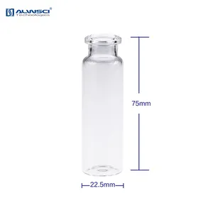 Vial de Cromatografía <span class=keywords><strong>HPLC</strong></span> de Vidrio Transparente de 20 ml con Tapa de Presión para Autosampler <span class=keywords><strong>Agilent</strong></span> - Product Image 2