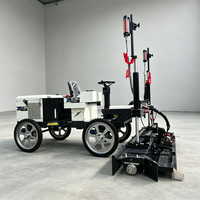 Machine à niveler au laser Boom avec portée de 6 m et rotation à 360 degrés pour le pavage des sols de entrepôts frigorifiques et de supermarchés