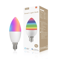 Tuya Zigbee LED Ampoule E14 Bougie Lampe Smart 5W RGBCCT 2200-6500K Dimmable Light Alexa Google Voice Control