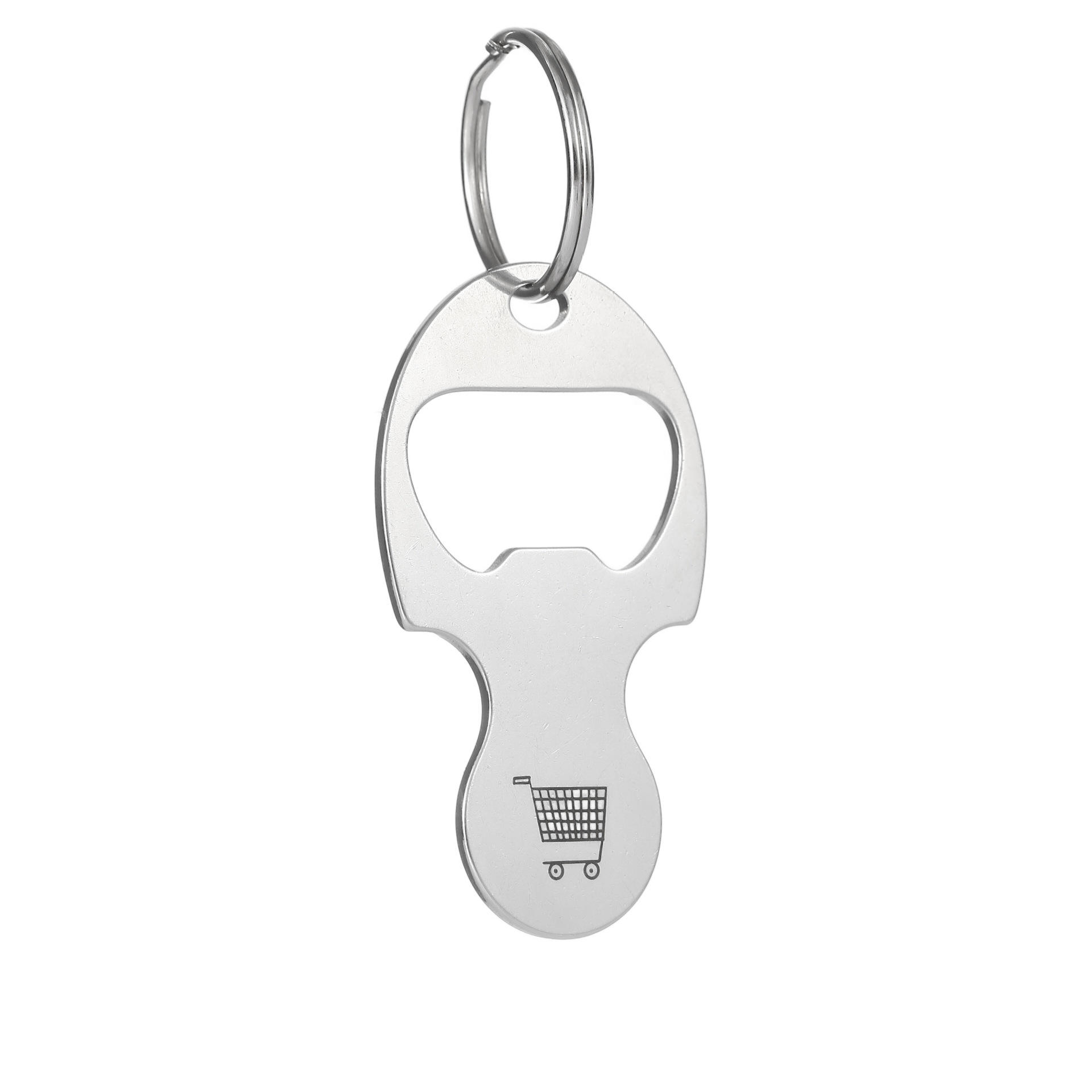 Carte-clé d'étiquette anti-perte pour chariot de supermarché H