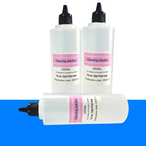 Solução líquida de limpeza de tinta de pigmento dtf, 250ml para epson xp600 l1800 p600 p800 dx5 solução de limpeza de cabeça de impressão
