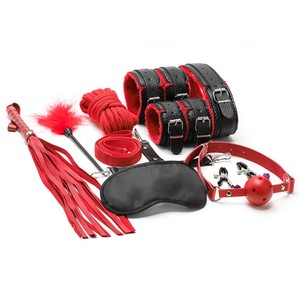 <span class=keywords><strong>Sexy</strong></span> Slaaf Lederen Bed Sm Fetish <span class=keywords><strong>Bondage</strong></span> Kit Zwart Rood 10 Stuks Veer Stok Handboeien <span class=keywords><strong>Bondage</strong></span> Beperkingen Voor Volwassen <span class=keywords><strong>Bondage</strong></span> Set - Product Image 4