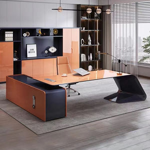 โต๊ะทำงานผู้บริหารหรูหรา วีเนียร์ MDF - Product Image 4