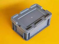 Bac de rangement en plastique robuste, empilable et recyclable, à parois solides, en HDPE, caisse industrielle, panier à ouverture supérieure, conteneur de stockage logistique