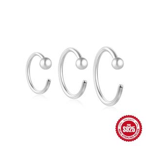 Pendientes de Botón Geométricos de Plata de Ley S925 con Circonita, Chapados en Oro, Regalo Moderno para Fiestas - Product Image 3