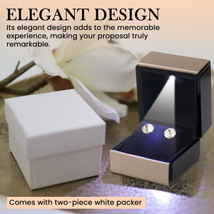 Wholesale High-end Luminous LED Lamp Jewelry <b>Box</b> square PU Leather <b>Ring</b> Necklace Pendant Jewelry Packaging <b>Box</b> - Product Image 2