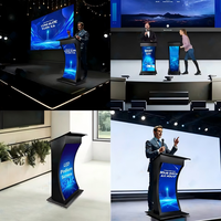 Цифровая LED-трибуна Smart Podium P1.86 HD для анимации, навигации, церковных и религиозных мероприятий, выступлений, презентаций в школах, с беспроводным управлением через приложение