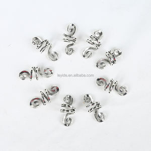 AliLeader Alliage Retro Vintage <span class=keywords><strong>Viking</strong></span> Metal Hair Warping Rings Spiral Hair Coils Beard Cuffs Decoration - Product Image 3