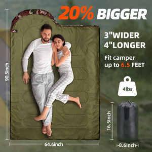 E-RIKE定制设计连帽信封防水战术伪装轻便野营睡袋 - Product Image 2