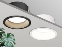 Plafonnier LED encastré SMD profond anti-éblouissement tout aluminium 75mm trou ouvert intérieur salon chambre à coucher plafonnier Downlight Spotlight