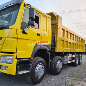 Camion benne d'occasion Sinotruk Howo 8x4 Euro 2 Diesel 420 CV Moteur Weichai Caméra arrière Travaux lourds - Product Image 3