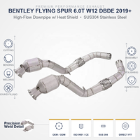 ING SUS304 Downpipe pour Bentley Flying Spur 6.0T W12 DBDE 2019+ |   Bouclier thermique pour échappement à haut débit - Vente en gros