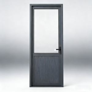 Porte à charnières en aluminium imperméable sur mesure |   Conception demi-vernisée et demi-cloisonnée pour salle de bain, cuisine et usage résidentiel - Product Image 1