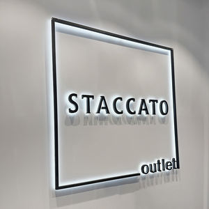 Solusi Display elektronik: tanda Neon LED Mini akrilik dengan kata lampu latar PVC - Product Image 6