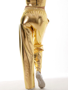 Re Mcgreen Star di vendita calda da <span class=keywords><strong>donna</strong></span> <span class=keywords><strong>pantaloni</strong></span> larghi <span class=keywords><strong>lucidi</strong></span> e metallizzati Casual Hip Hop <span class=keywords><strong>pantaloni</strong></span> sportivi da jogging <span class=keywords><strong>pantaloni</strong></span> da ballo Streetwear - Product Image 6