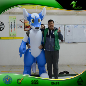 Hongyi Mascotte Gonfiabile a Forma di <span class=keywords><strong>Lupo</strong></span> Sexy, Husky Gonfiabile a Grandezza Naturale, Animale Gonfiabile Sonoro - Product Image 6