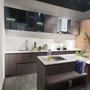 خزانة مطبخ حديثة من الميلامين الخشبي المسطح من vermonouzz مطبخ خشبي - Product Image 5