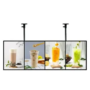 Panel <span class=keywords><strong>de</strong></span> Menú Colgante Magnético <span class=keywords><strong>de</strong></span> Acrílico con Caja <span class=keywords><strong>de</strong></span> Luz LED Ultra Delgado y Personalizable en Varios Colores para Uso en Interiores/Exteriores en Restaurantes - Product Image 2