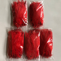 40-45cm Plumes d'autruche rouges Décoration pour costumes de carnaval Décoration de table Plumes d'autruche colorées teintées pour mariage